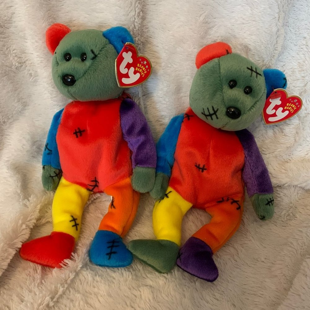 Beanie Baby - Frankenteddy - mint condition!! tag errors